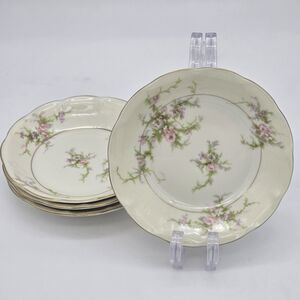 4 Theodore Haviland New York Rosalinde 5" Fruit Dessert Bowls